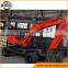 High efficiency excavating equipment 6 ton hydraulic small wheel excavator
