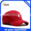 high quality 6 panel cheap red baseball cap with your own logo