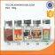 Set of 9 Glass spice jar with cork lid