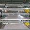 Strong steel layer chickens breeding cages with drinking and feeding system
