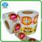 Adhesive warterproof round label with custom logo sticker
