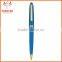 Cheap Custom Logo Metal Cap Action Blue Ink Ballpoint Pen With Gold Accents On Cap
