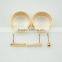 Hot sale Korean fashion rhinestone earring bowknot heart design rings gold jewelry sets