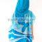 Velour printed dolphin hooded kids beach towel cotton velour kids hooded beach towel