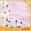 Pink Polka Dot Print With Pink Swirl And Pink Ruffled Baby Blanket