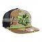 Wholesale custom flat brim mesh trucker cap