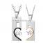 high quality fashion heart pendant jewelry to engrave