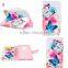 Colorful Pattern TPU Leather Phone Cases for LG Stylus 2 LS775 magnetic Book Cover for LG G5 With Card Slot