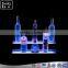 2 Tier LED Liquor Bottle Display, Multicolor Acrylic Modern Style