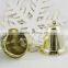 2016 Hot Sale Small decorative gold plastic christmas bells