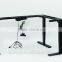 Adjustable height computer table for sitting and standing in office/commercial