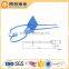 Plastic security seal for election ballot box