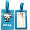 Custom promotional gifts cute airplane shaped soft pvc luggage tag