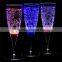 LED flashing a champagne celebration/wedding party/bar/plastic glass