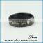 New stainless steel wholesale fashion men black ring