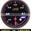 60mm white&amber LED fuel pressure gauge with angel ring with smoke lens Fuel Pressure gauge / warning and peak