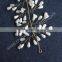6MM Bead Handmade Floral Headpiece Vine & Wedding Bridal Headband Tiara With Floral Wrist Band for Hair Ornaments