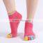 Women Cotton Yoga Gym Toe Colorful Non Slip Massage Sock Full Grip Socks Heel