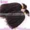 Cheap wholesale bulk hair for braiding curly unprocessed 100% human bulk hair