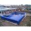 Large Outerside Metal Frame PVC Inflatable Swimming Pools , Durable and Portable