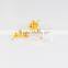Surgical steel earrings gold stud transparent acrylic earrings