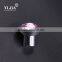 1 1/3 inch depression pink T shape brass base chrome plated glass knob