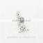 Floating Wholesale Engravable Charms European Charm Bracelet Necklace 100% Real 925 Sterling Silver S204 Best Gifts For You Or F