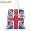 2016 New arrival canvas shoulder bag foldable shopping bag with factroy price