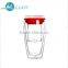 Portable double wall glass tea infuser bottle with tea strainer