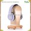 Factory wholesale wooden headset stand, Birch Wood Headphone Gaming Headset Display Stand Holder Hanger
