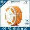 My speaker F013 white with orange waterproof bluetooth speaker with 5W subwoofer