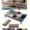 2016 Hot selling lovely and colorful fabric folding sofa bed with metal leg