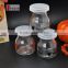 100ml clear glass mini Pudding Pumpkin bottle pudding jar with lids for halloween