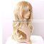 Fahion style light bloned wig synthetic hair wigs long curly women wigs wholesale