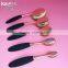 Factory Directly Foundation 5Pcs Cosmetic Rose Gold Oval Makeup Brush Set