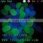 Man-made Green Glow Pebbles Stone Luminous Decorative Stones for Garden Walkway or Fountain Aquarium