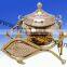 new brass plated handmade chafing dish for sale | 2016 metal made chafing dish