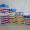 Colorful glass food jar with metal lid cealr glass jar with metal lid
