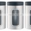 Amazon Top Sale Stainless Steel Highly Polished Tea Coffee Sugar Canisters