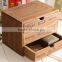 Three Layers Brown Wooden Jewelry Gift Boxes