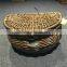 Eco-friendly handmade Wicker woven bicycle accessories front bicycle basket