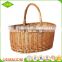 Large holiday handled wicker woven gift baskets