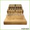 In-Drawer Bamboo Knife Block without Knives Homex BSCI/Factory