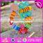 2017 New design 10 pieces children preschool animals beads wooden threading toys W11E064