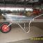 4 CU.FT Russia dual wheels galvanised tray wheelbarrow