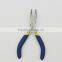 Double color Mini angle jaw tongs curved nose pliers