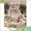 2016 New four steps outdoor natural stone artificial rock waterfall ,
