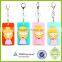 Promotional Free design pvc rubber personalized surfboard keychain