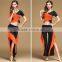 Profession belly dance pant set fusion mixed colors belly dancing wears