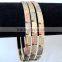 7 bangle set VIRGIN MARY design semanario 3 tone gold plated BRACELET BANGLES